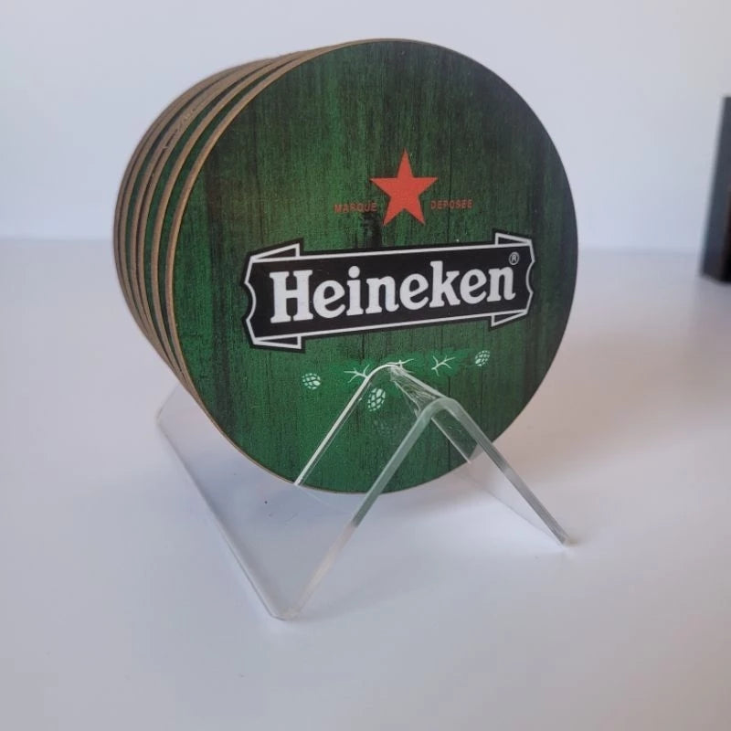 Porta Copo kit com 6 bolachas de 9cm e uma com base de acrílico para decoração