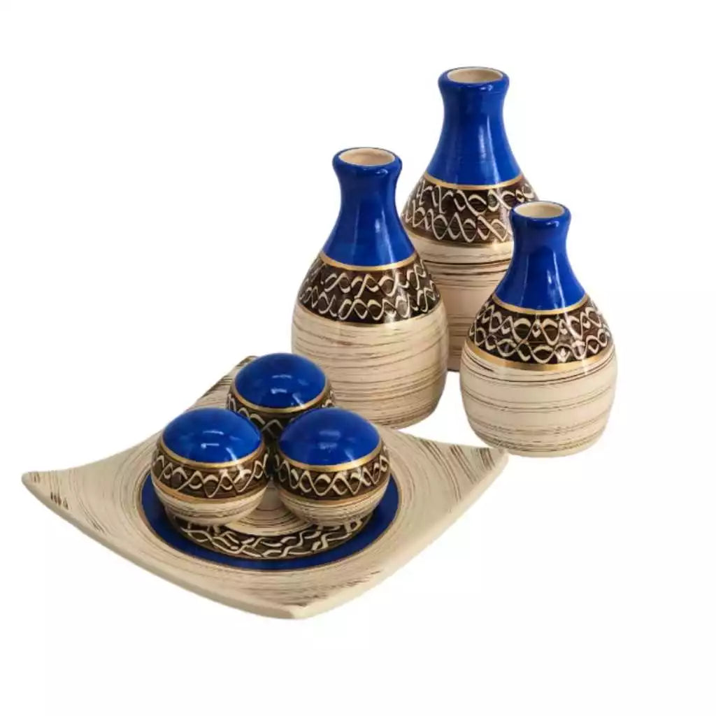 Conjunto 7 Peças de Ceramica para Decoração