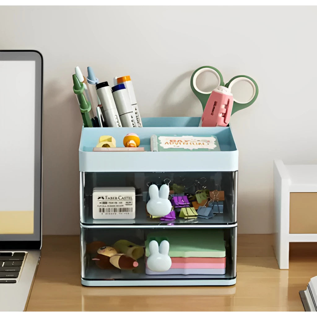 Organizador Mesa Porta Treco Com Gaveta