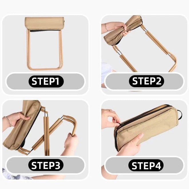 Banquinho Dobrável de Camping e Ambiente Externo