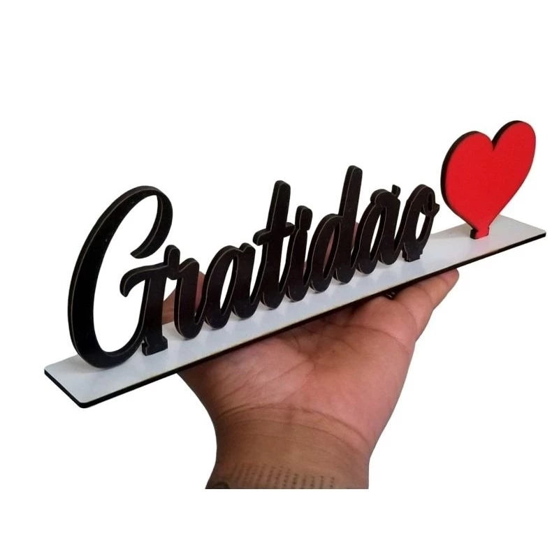 kit 3 palavras em MDF decorativo família fé gratidão kit palavras