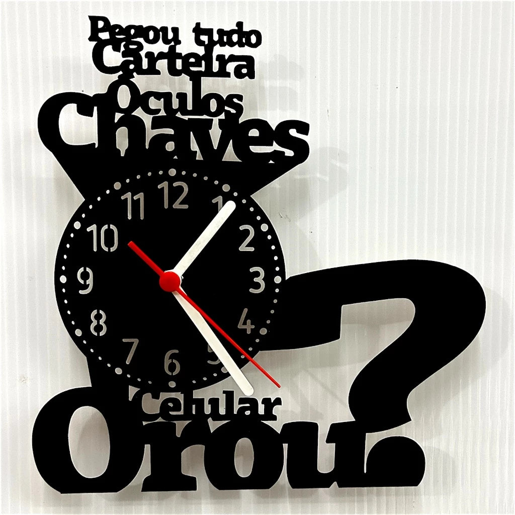 Relógio de Parede Moderno Deus é Bom o Tempo Todo MDF