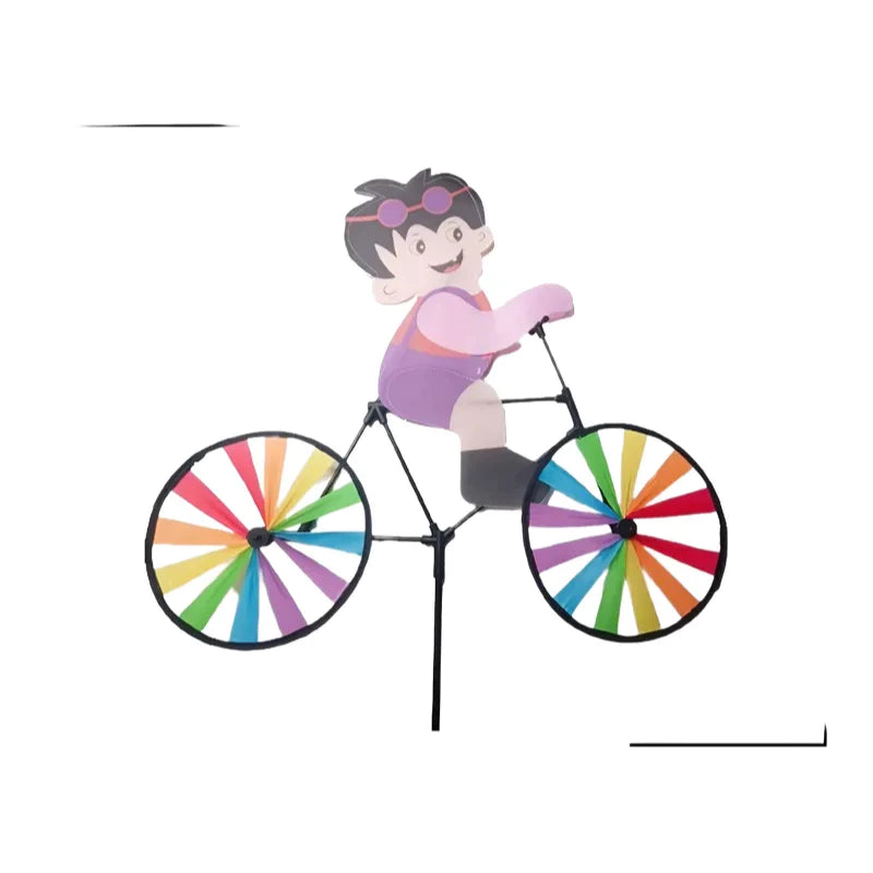 Cata-vento Bicicleta Giratório Enfeite Jardim Decoração Catavento Animais