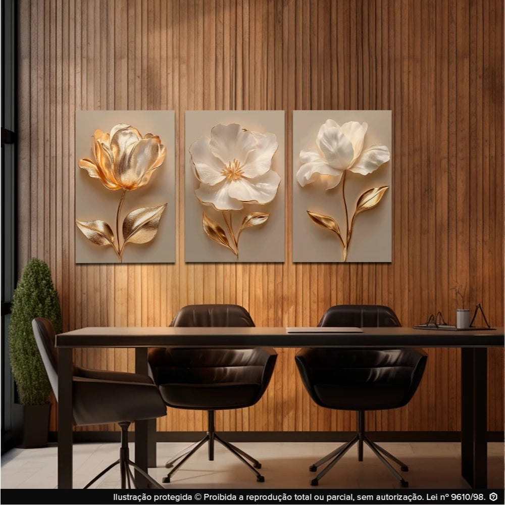 Quadro Grande para Sala Cozinha Decorativo Flor