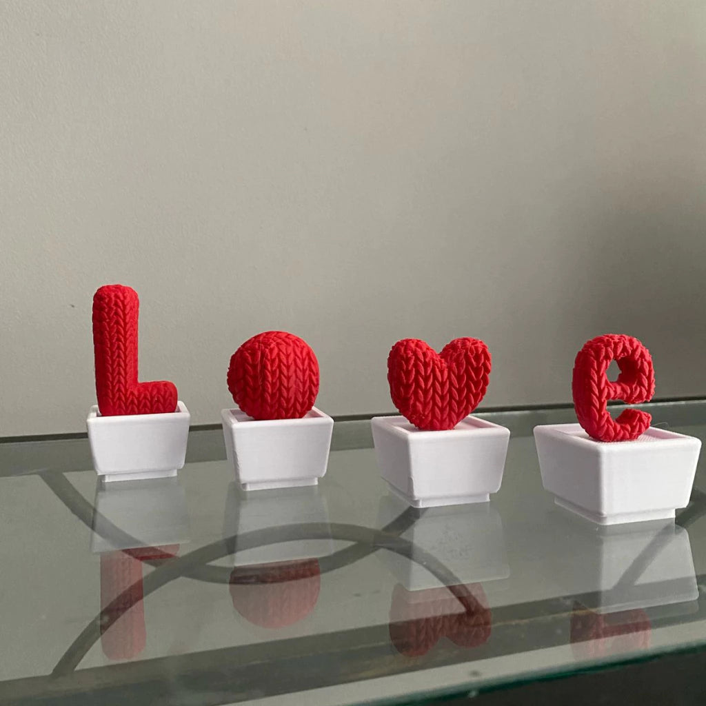 Vasos Love de Decoração para Sala/Quarto