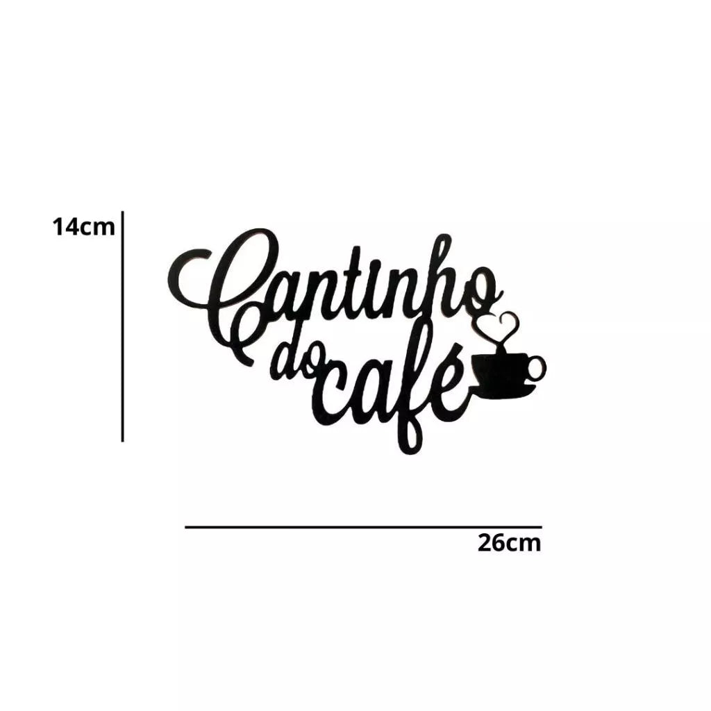 Kit Cantinho do Café Bandeja Coração + Apliques de Parede em MDF Cores
