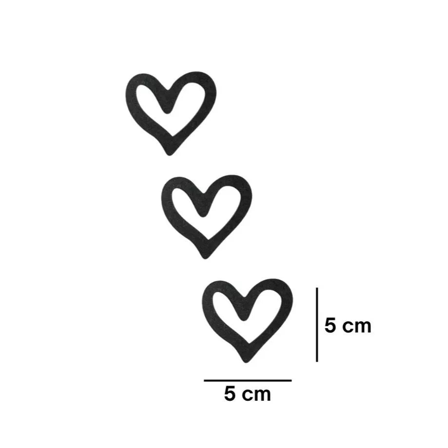 Kit Cantinho do Café Bandeja Coração + Apliques de Parede em MDF Cores