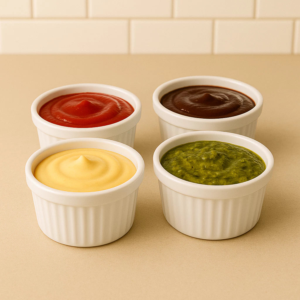 Petisqueira Redonda Para Frios Queijo C/ Molheira Ramekin e Garfinhos