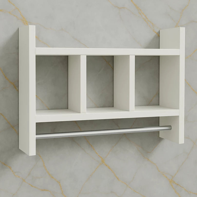 Nicho Porta Papel Toalha e Condimentos Cozinha Banheiro 100% MDF BRANCO