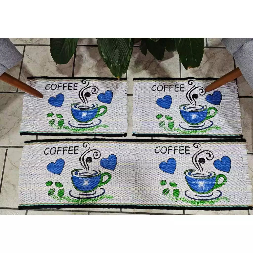 Jogo 3 Peças Passadeira e Tapete Corda Cozinha