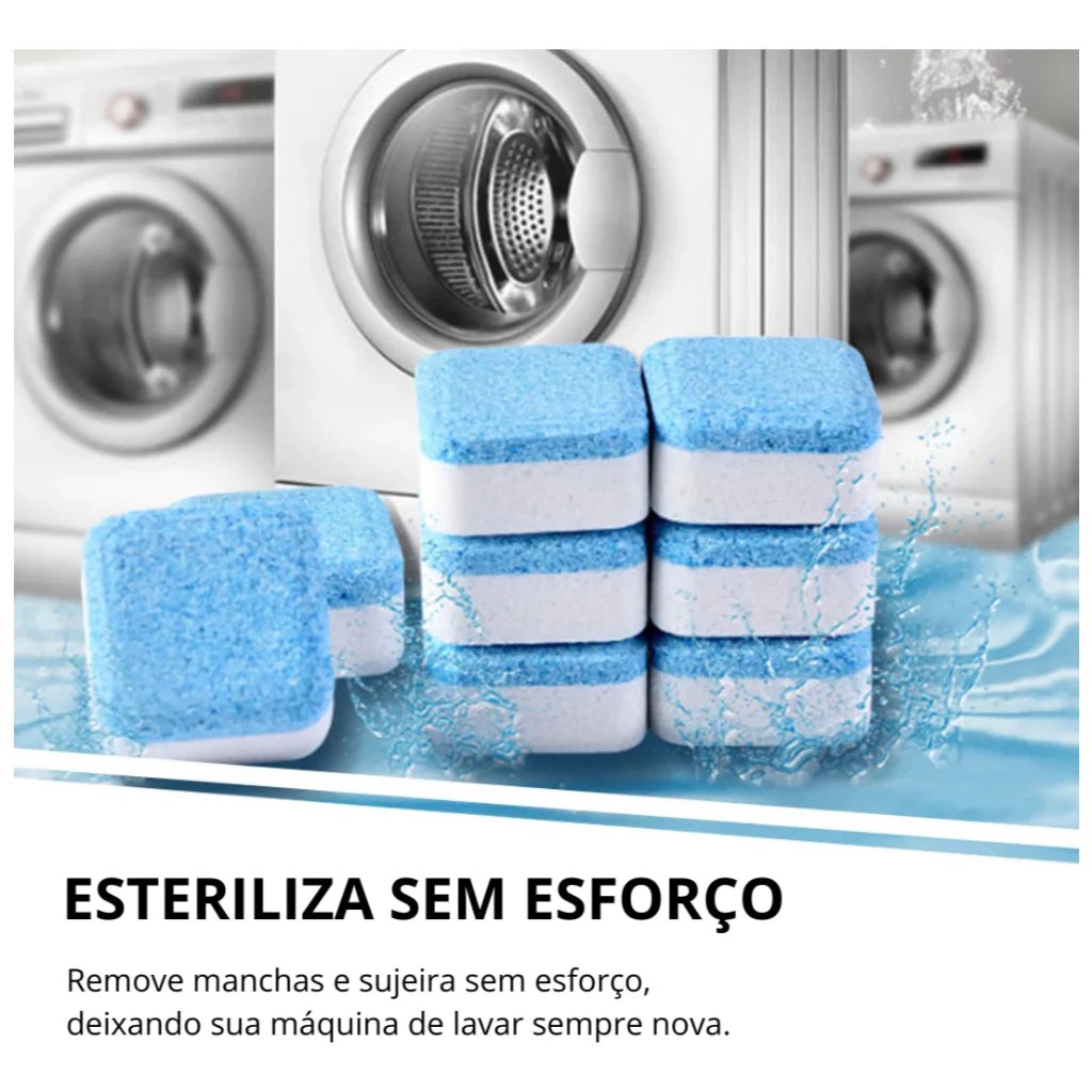 Limpador de Máquina de Lavar - Efervescente sólido para remover manchas