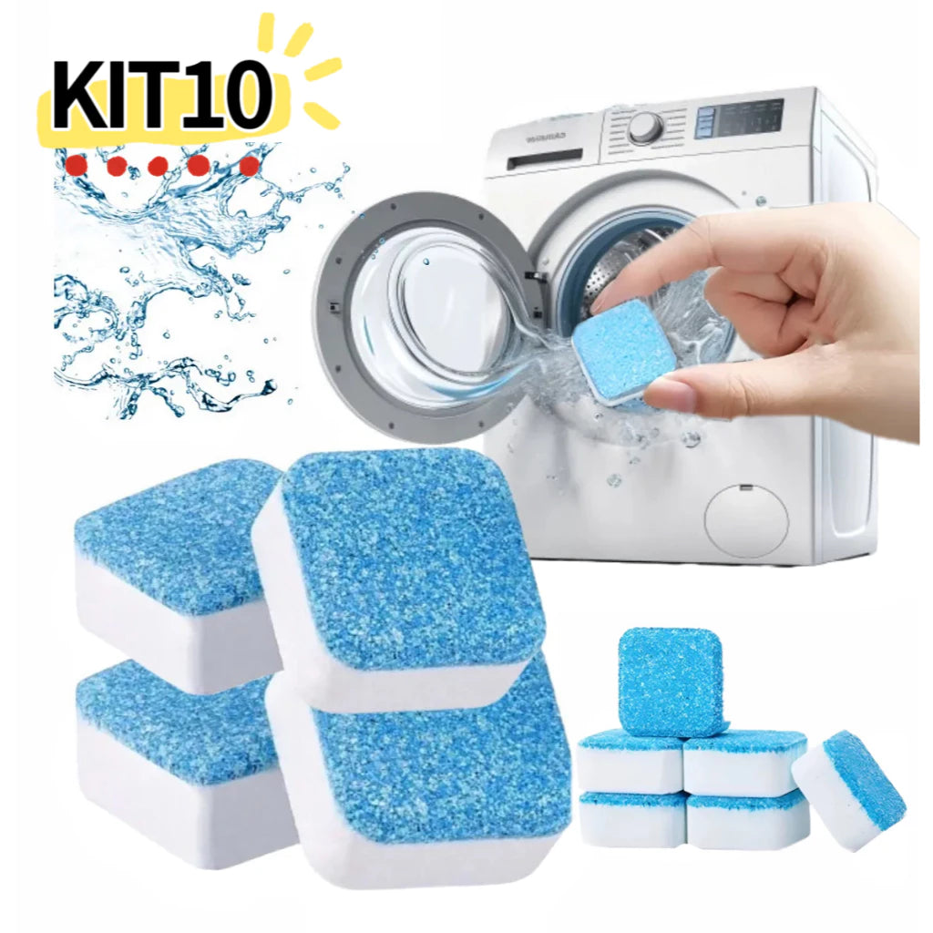 Limpador de Máquina de Lavar - Efervescente sólido para remover manchas
