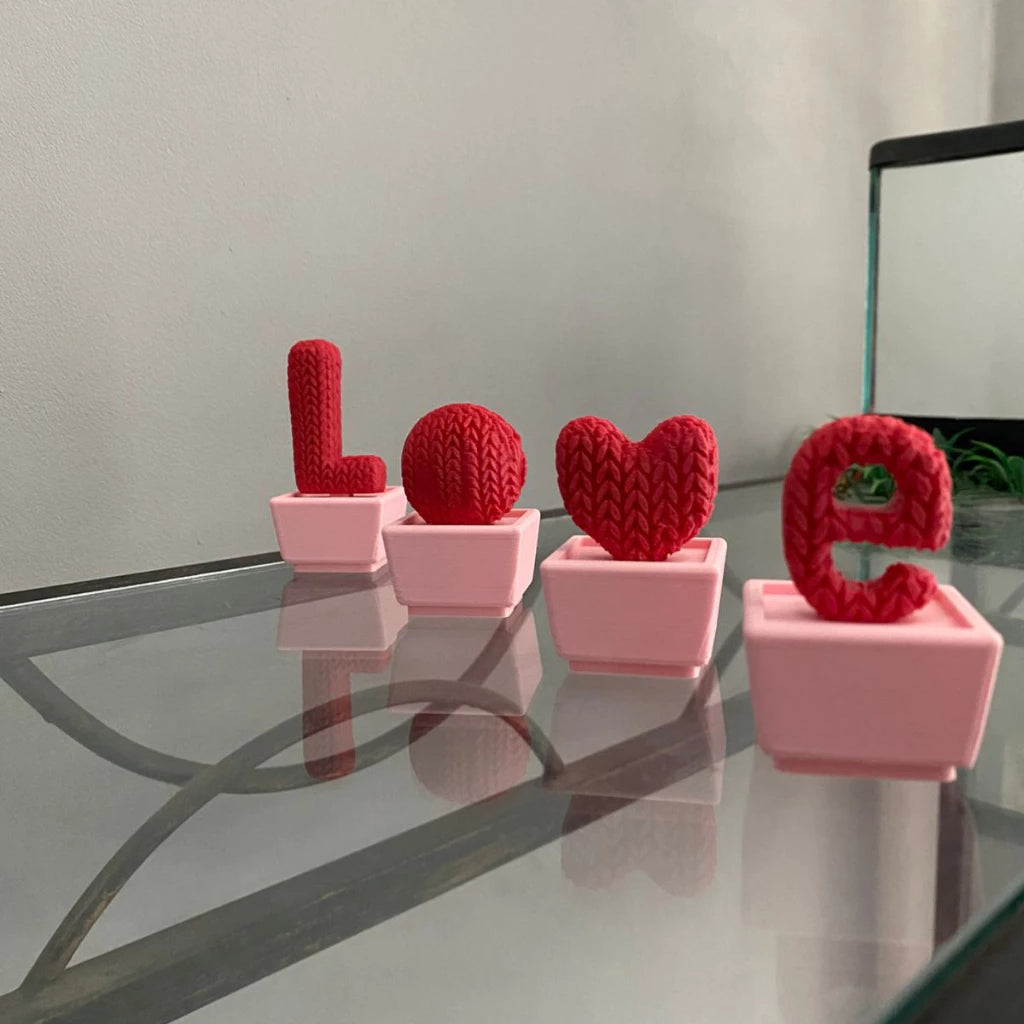 Vasos Love de Decoração para Sala/Quarto