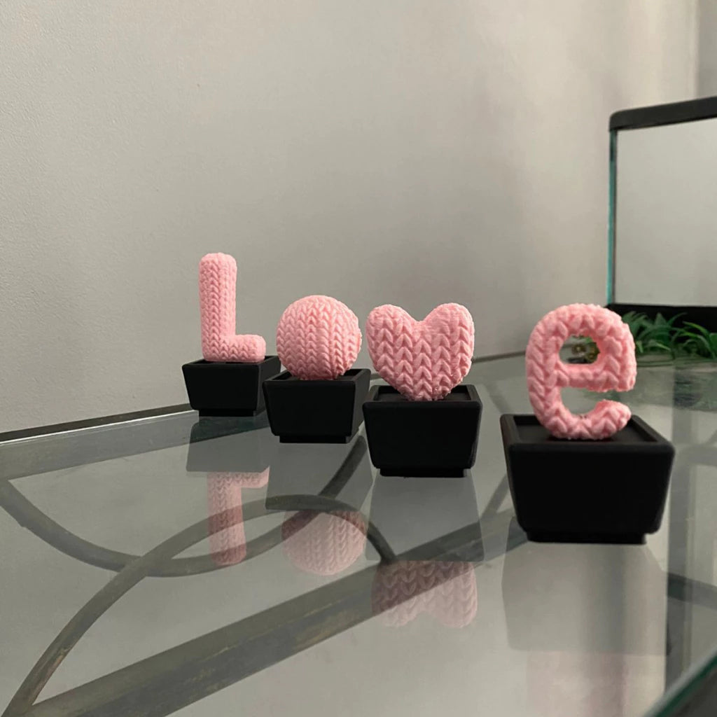 Vasos Love de Decoração para Sala/Quarto