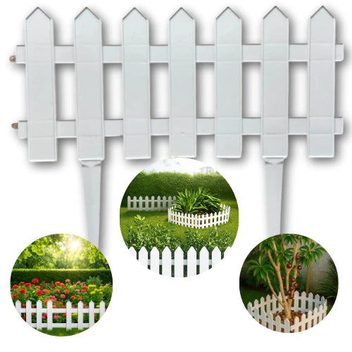 Kit 3 Cercas Plástica Decorativa Jardim Inglês