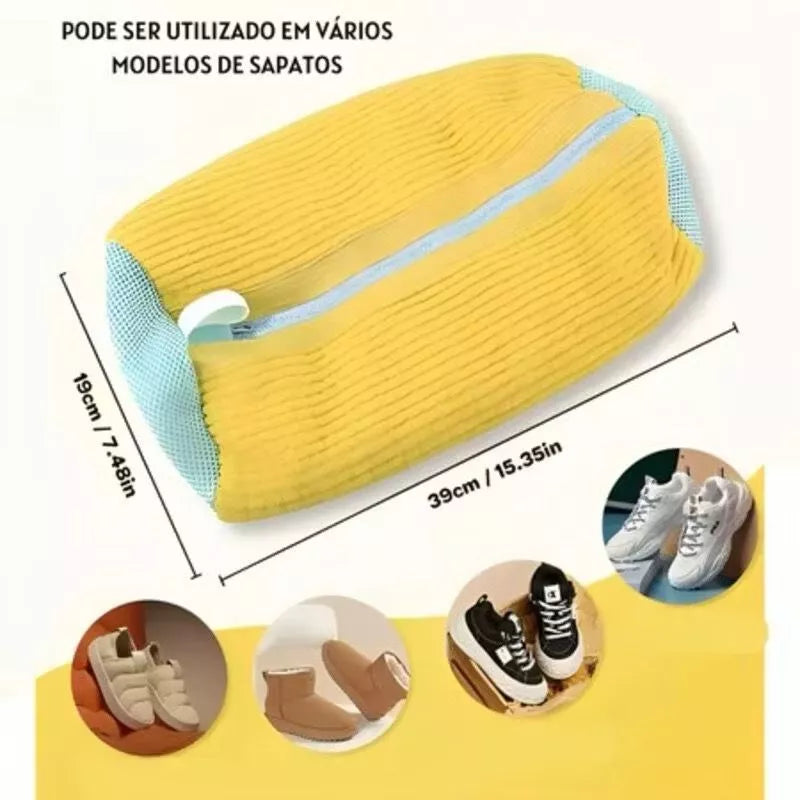 Bolsa de Lavar Tênis Sapatos Anti Deformação