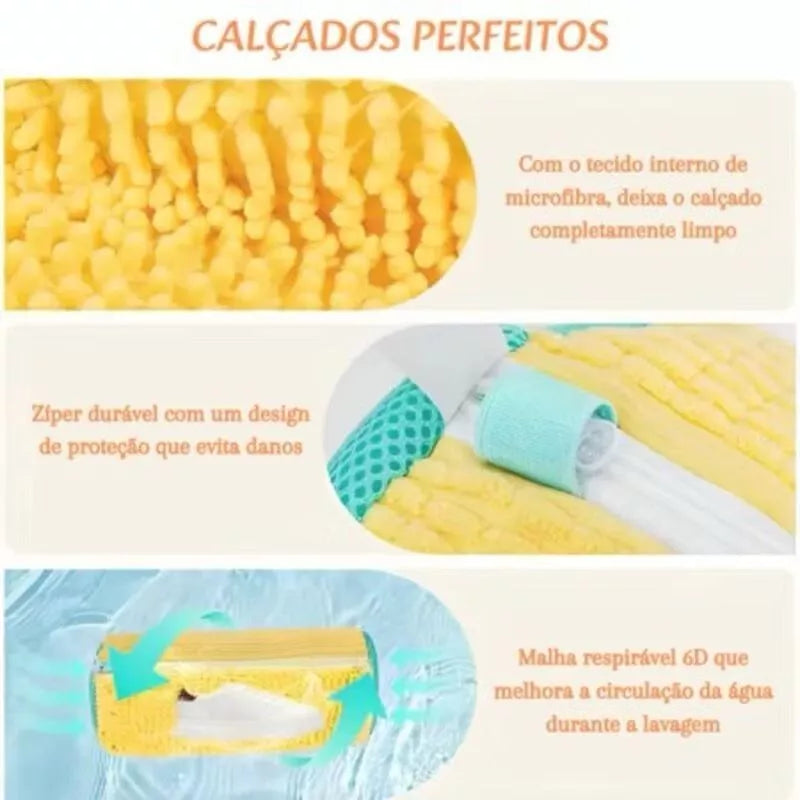 Bolsa de Lavar Tênis Sapatos Anti Deformação