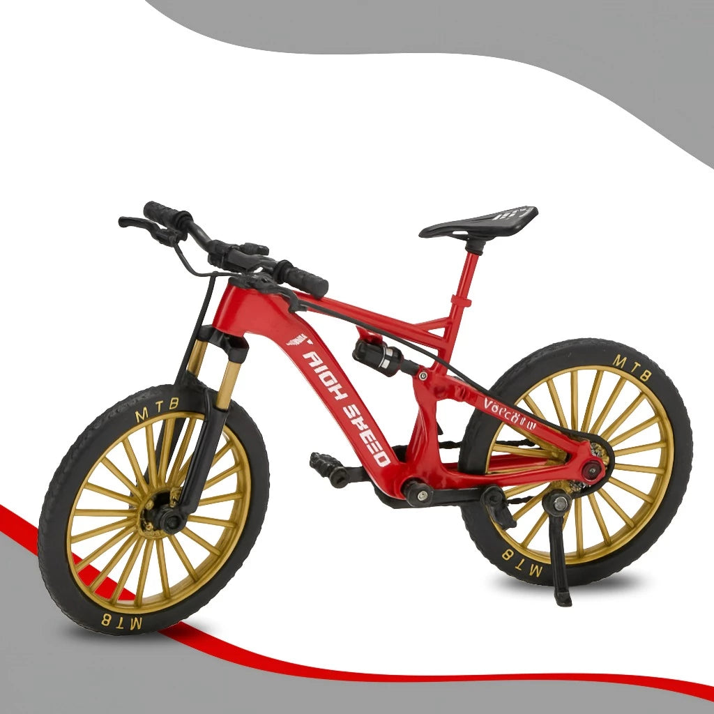 Bicicleta Miniatura de Metal Speed Mountain Bike Triathlon