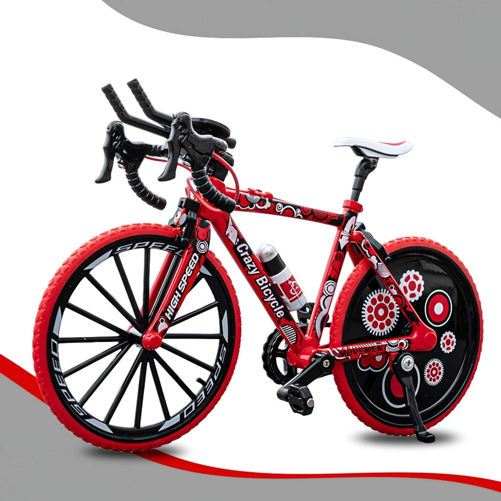 Bicicleta Miniatura de Metal Speed Mountain Bike Triathlon