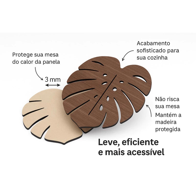 kit 6 Descanso Apoio Suporte de Panela quente Proteção Pratos Jarras Suco