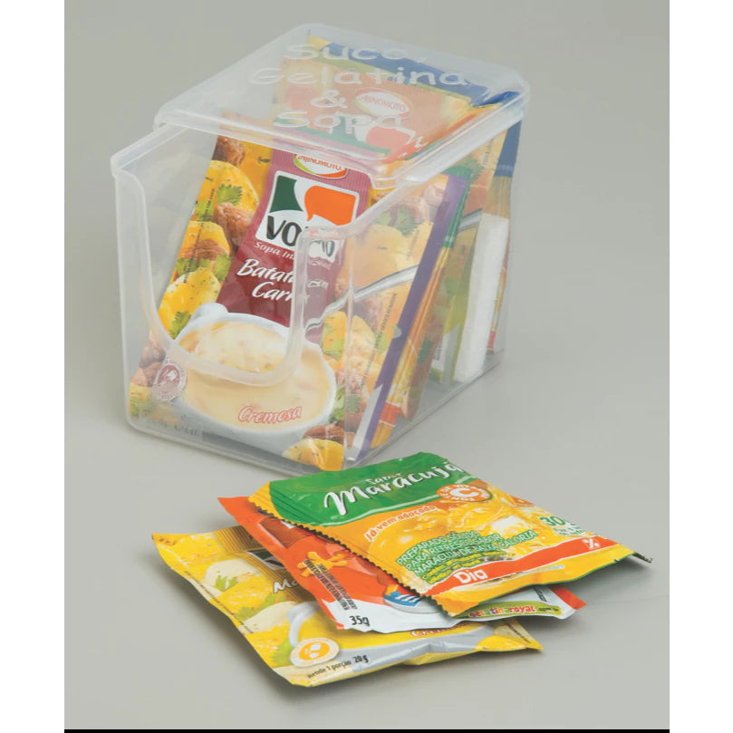 Porta Biscoito Bolacha Torrada com Puxador