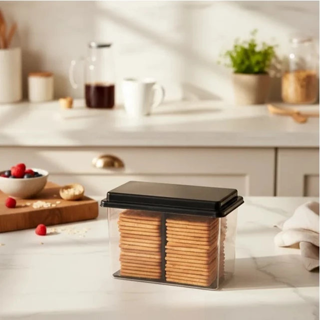 Porta Biscoito Bolacha Torrada com Puxador