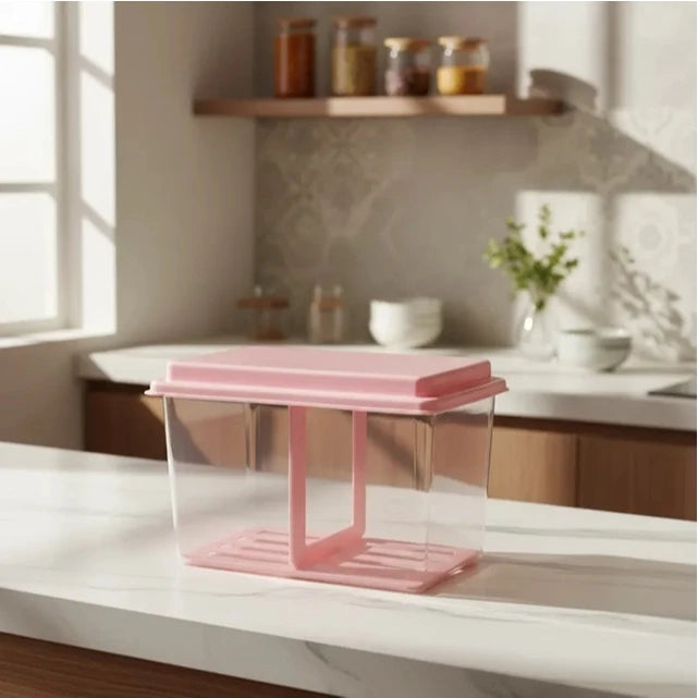 Porta Biscoito Bolacha Torrada com Puxador