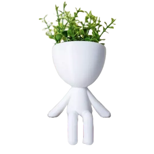 Kit 3 Mini Vasinhos com FLOR artificial Bob Robert para Decoração