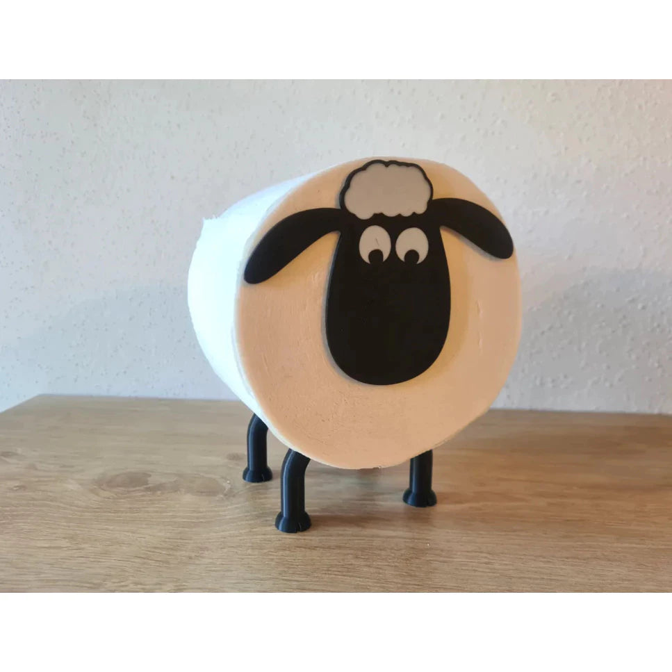 Suporte de Papel Higiênico Shaun Ovelha Carneiro Decoração de Banheiro