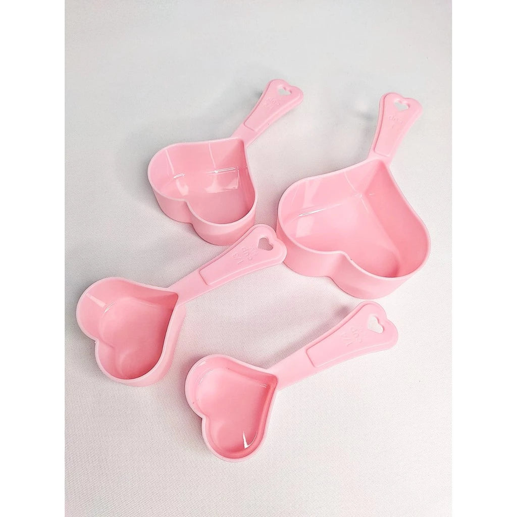 Kit Medidor Culinário Coração 4 Peças Confeitaria