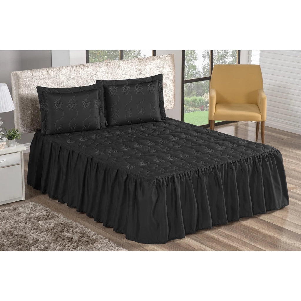 Jogo de cama Colcha Casal Padrão 03 Peças