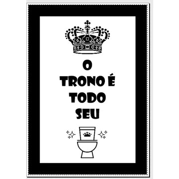 Placas Quadros Decorativas, Divertidas, Frases engraçadas, Banheiro