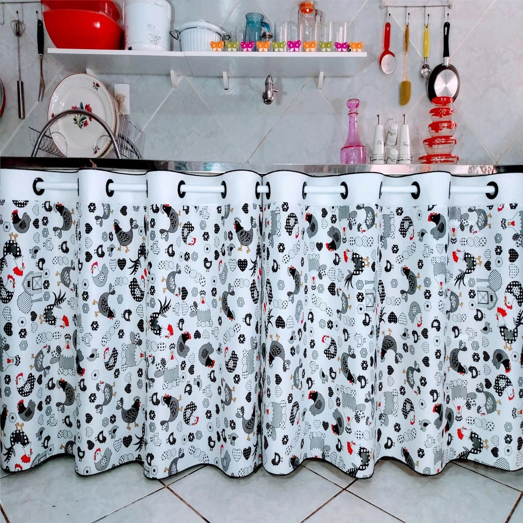 Cortina De Pia Estampado