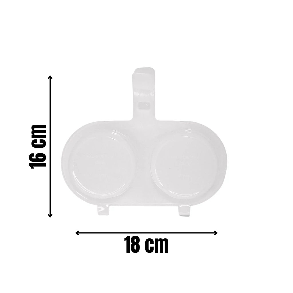 Forma Cozinha Ovo Omelete Direto No Microondas Fácil Rápido Omeleteira 2 em 1