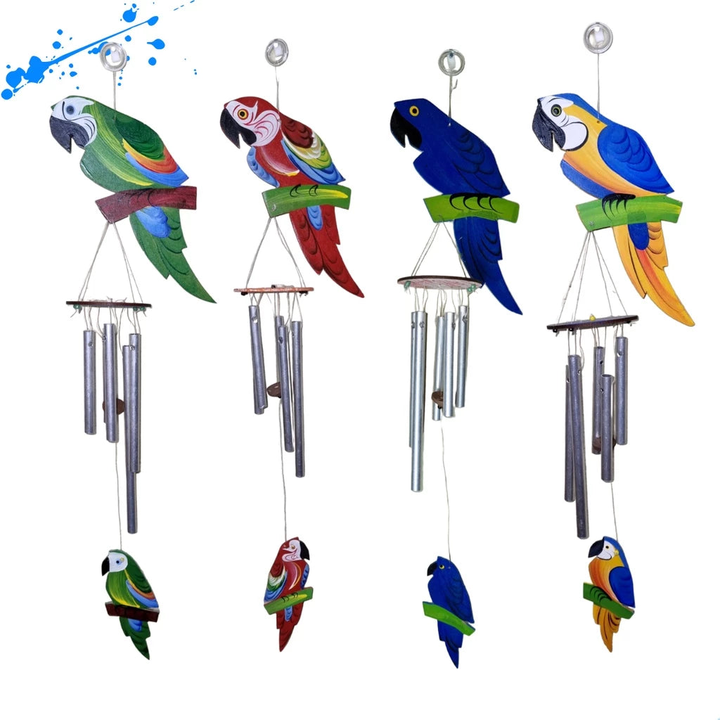 Sino ou Mensageiro dos Ventos Arara Vermelha