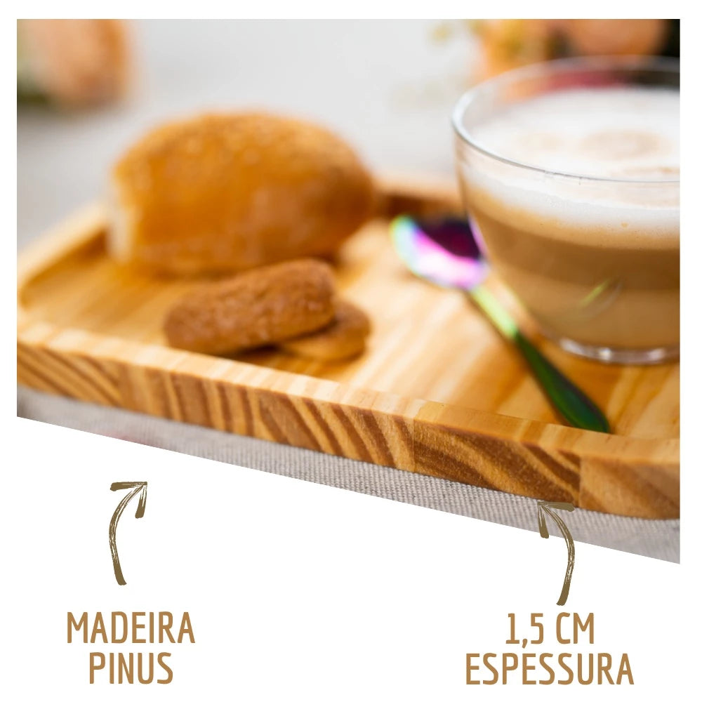 Kit Petisqueira Tábua de Servir Frios e Frutas Luxo