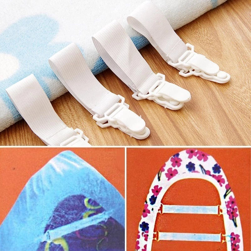 Kit 4 ou 8 Prendedores de Lençol Elástico