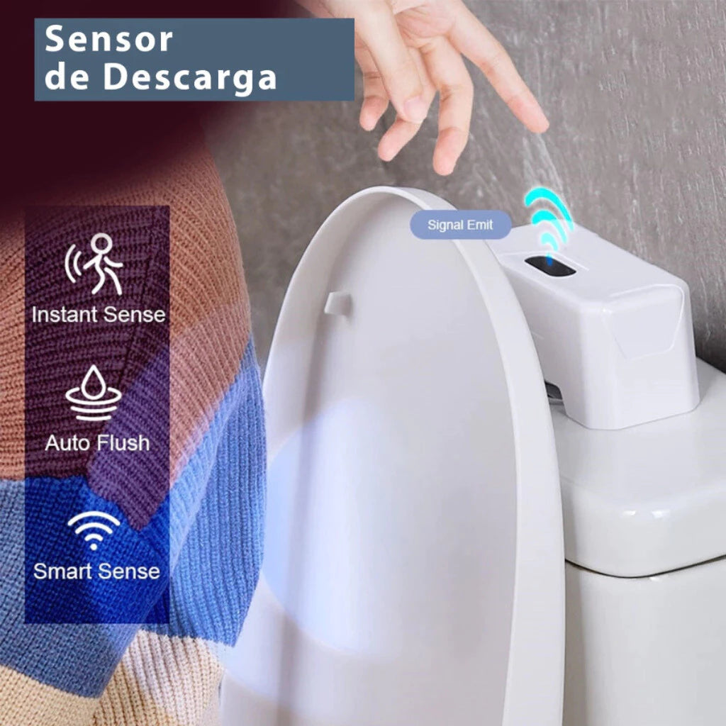 Sensor De Descarga Automático Vaso Sanitário Recarregável USB