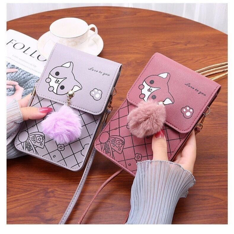 Mochila Feminina de Ombro para Celular com tela sensível ao toque