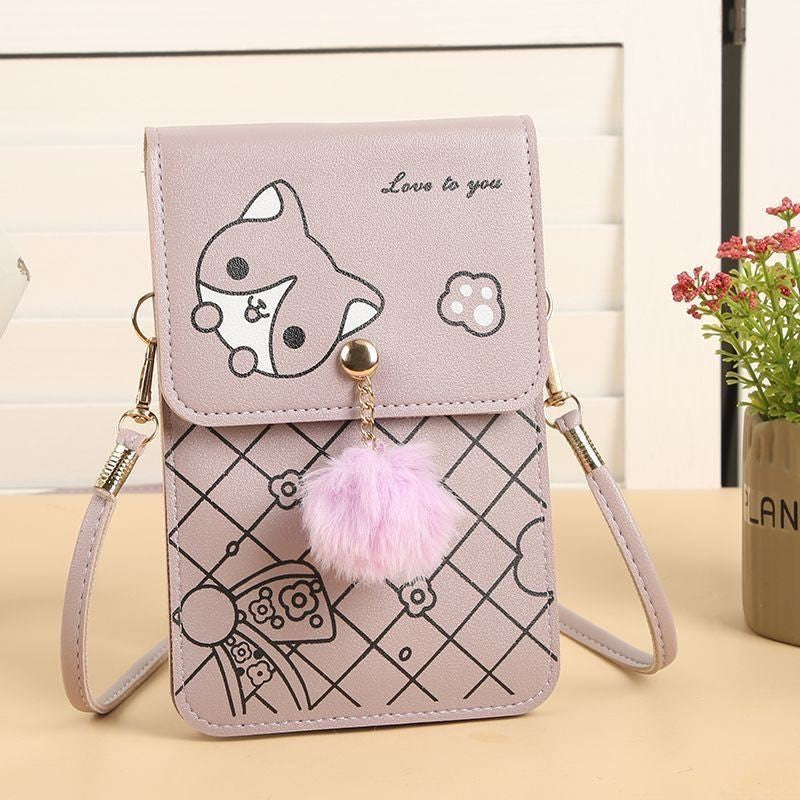 Mochila Feminina de Ombro para Celular com tela sensível ao toque