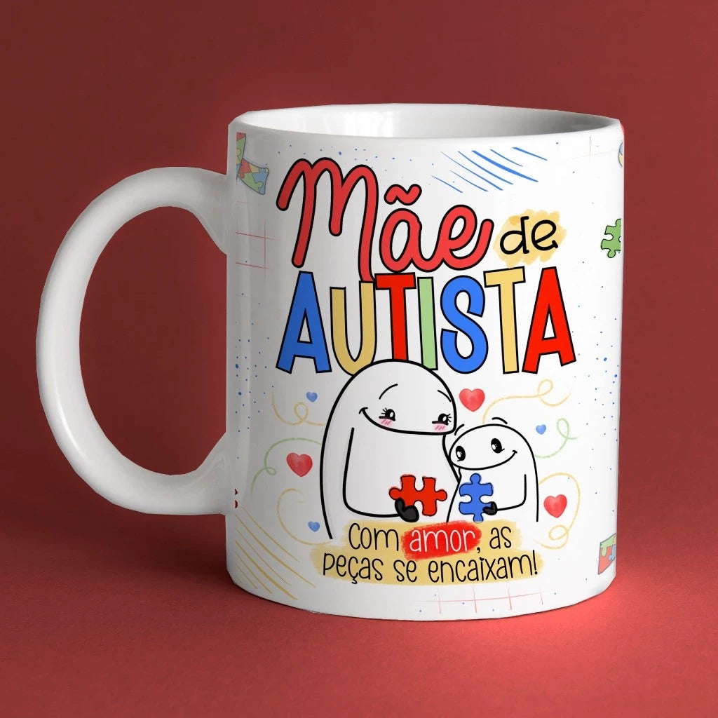 Caneca de Porcelana Flork com frases divertidas Mãe Vários Modelos