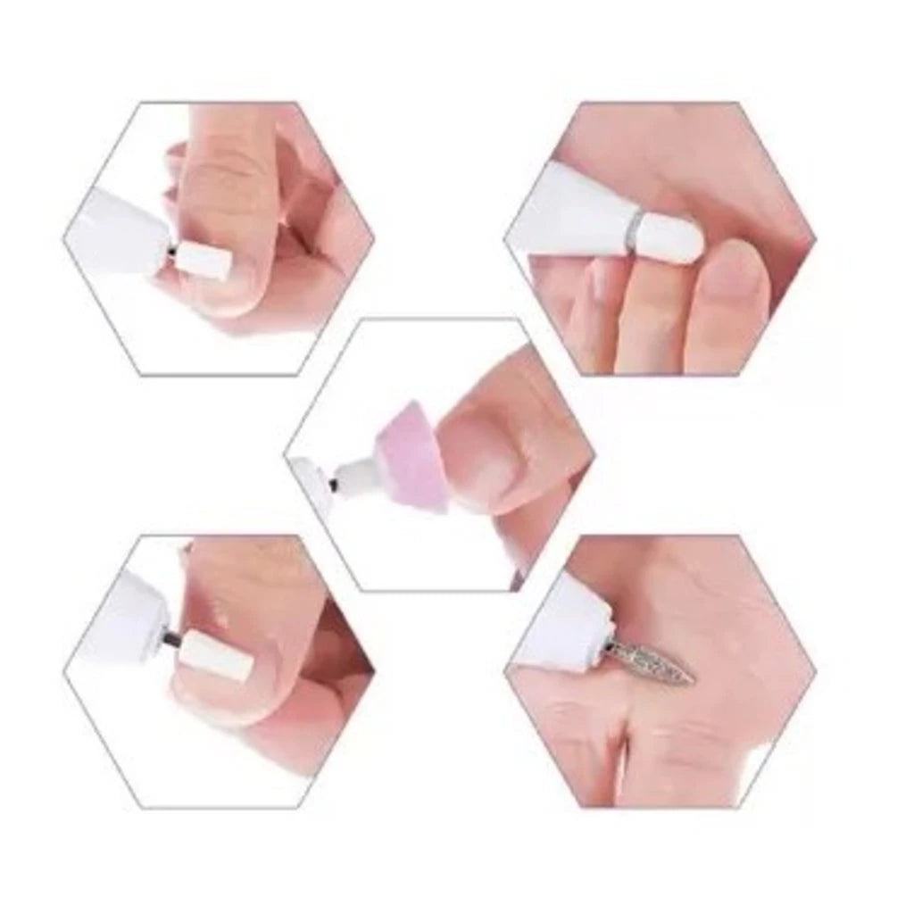 Removedor De Cutículas E Lixa Eletrônica Portátil